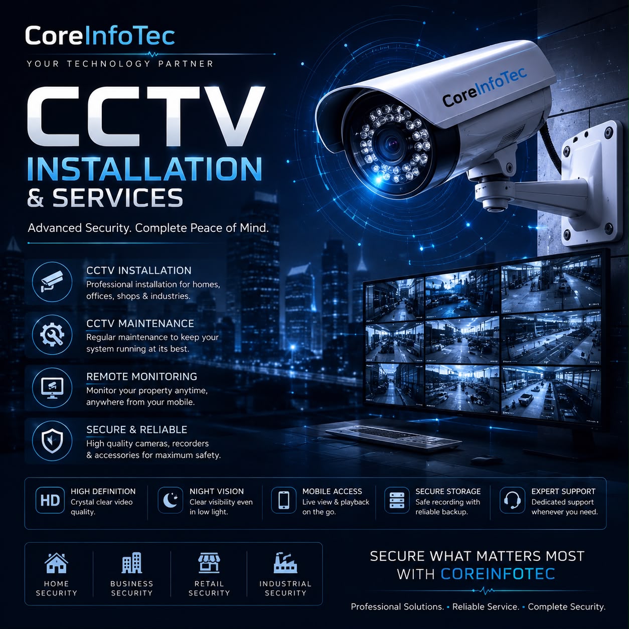 CCTV installation and monitoring