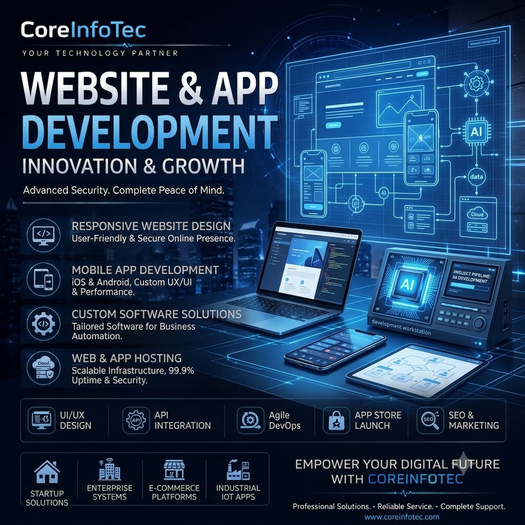Website and app development
